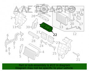 Deflectorul radiatorului dreapta pentru Subaru Forester 19- SK