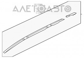 Balustradă longitudinală stânga Nissan Rogue 21-23 construită în Japonia