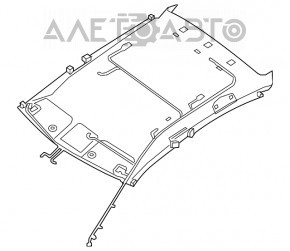 Acoperirea tavanului Nissan Maxima A36 16- fără panoramică.