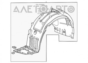 Captuseala aripa dreapta fata Honda Civic XI FE/FL 22 - nou original OEM