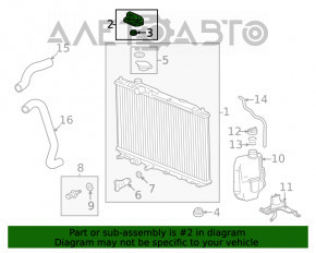 Suport radiator stânga sus Honda Civic XI FE/FL 22- 2.0, 1.5T