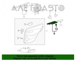 Maneta de control a geamului electric din spatele dreapta pentru Lexus ES350 07-09, cu finisaj din lemn