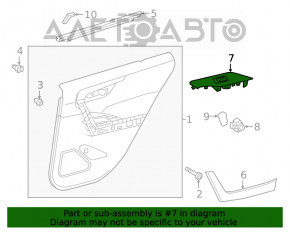 Capacul de control al geamului electric din spatele stâng Toyota Rav4 19-