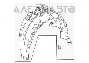 Aripa spate stânga Honda Civic XI FE/FL 22- 4d