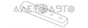 Bara de protectie capac portbagaj dreapta Honda Civic XI FE/FL 22- interior 4d nou original OEM