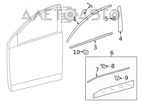 Capac usa inferioara fata dreapta Toyota Rav4 19-