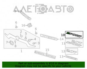 Emblema cu inscripția "sport" pentru capacul portbagajului Honda Civic XI FE/FL 22-