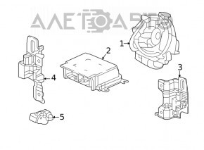 Modulul airbag SRS calculator airbaguri Honda Civic X FC 16-21