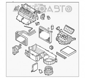 Печка в сборе Mitsubishi Outlander Sport ASX 10-