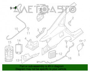 Замок лючка бензобака Nissan Sentra 13-19