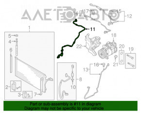 Tubul de aer condiționat pentru Audi Q7 4L 10-15 fără încălzirea spate.