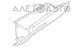 Перчаточный ящик, бардачок Mitsubishi Outlander 14-21 черн, царапины