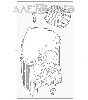 Corpul filtrului de aer Audi Q5 80A 21-