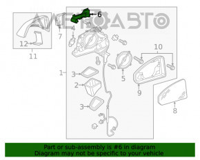 Semnalizator oglindă dreapta Audi Q5 80A 18-