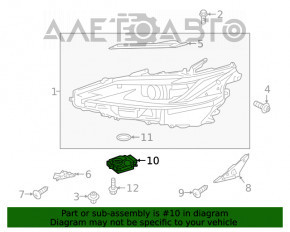 Blocul de aprindere dreapta pentru Lexus ES250 ES300h ES350 22- Full LED