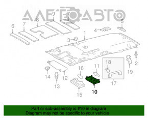 Plafonul de iluminare din spate pentru Toyota Rav4 19 gri.