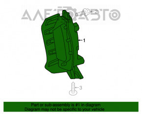 Luminile de zi cu zi DRL dreapta Toyota Prius V 15-17