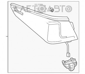 Lanterna exterioară aripă dreapta Lexus ES300h ES350 19