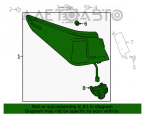 Lanterna exterioară aripă dreapta Lexus ES300h ES350 19