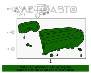 Lampa interioară ușă portbagaj dreapta Toyota Rav4 19- fabricat în Japonia