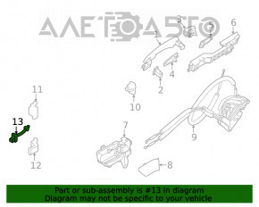 Ограничитель двери задней правой Nissan Rogue 21-23 JP built