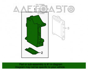 Blocul de siguranțe subtorpedou asamblat cu MPX Toyota Camry v50 12-14 SUA