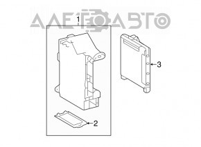 Blocul de siguranțe subtorpedou asamblat cu MPX Toyota Camry v50 12-14 SUA