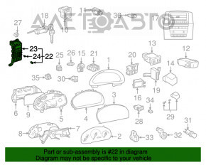 Blocul de siguranțe interior stânga pentru Lexus RX300 98-03 are prinderea ruptă