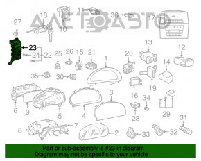 Blocul de siguranțe interior dreapta pentru Lexus RX300 98-03