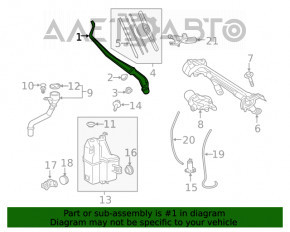 Frânghie de ștergător dreapta Toyota Rav4 19-