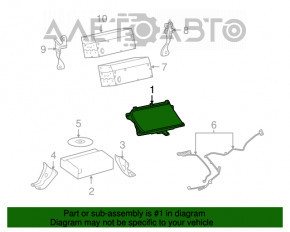 Monitor, display, navigație Lexus RX350 10-12 pre-restilizare