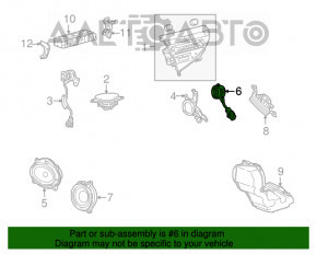 Claxon spate stânga Lexus RX350 RX450h 10-15