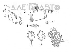 Difuzor ușă față dreapta Toyota Rav4 19- JBL