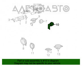 Difuzorul tweeter din ușa din față stângă Toyota Avalon 05-12