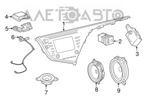 Динамик передней панели левый Toyota Camry v70 18-24