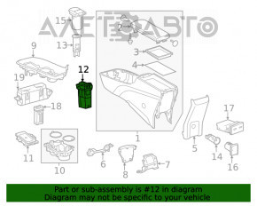 Hub USB AUX Toyota Rav4 19-