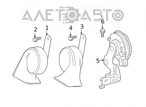 Semnal mare Lexus ES250 ES300h ES350 19- nou original OEM