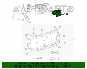 Камера заднего вида Toyota Venza 21- DIGITAL INNER MIRROR