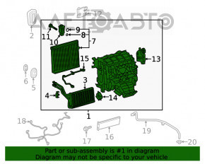 Печка в сборе Toyota Rav4 19-22