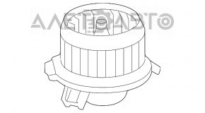 Motor ventilator încălzire Toyota Highlander 08-13 nou original OEM