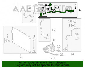 Compresorul de aer condiționat al încălzitorului Toyota Rav4 19-21 2.5