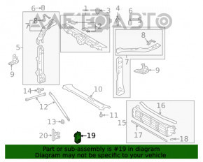 Motorul de acționare al radiatorului pentru jaluzelele Lexus ES300h 19-20