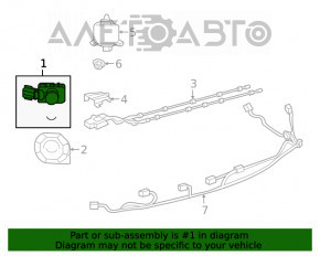 Senzor de parcare interior spate pentru Lexus ES250 ES300h ES350 19-