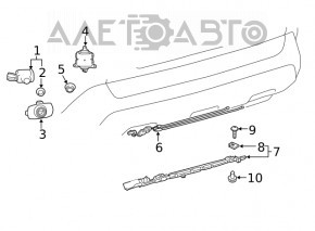 Senzori parcare spate Toyota Rav4 19 - nou original OEM