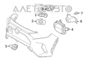 Парктроник передний Toyota Rav4 19-