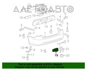 Senzor de parcare frontal pentru Lexus ES350 07-09 cu inel