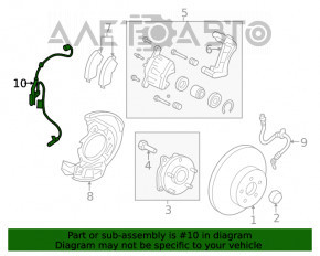 Senzorul ABS din partea dreapta fata pentru Toyota Rav4 19-