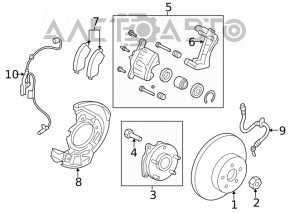 Senzorul ABS din partea dreapta fata pentru Toyota Rav4 19-