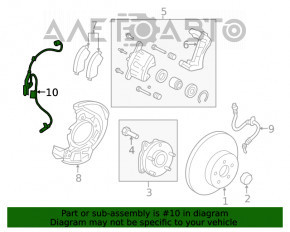 Senzorul ABS frontal stânga Toyota Rav4 19-