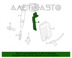 Suportul blocului ECU al calculatorului motorului Toyota Rav4 19- 2.5 superior